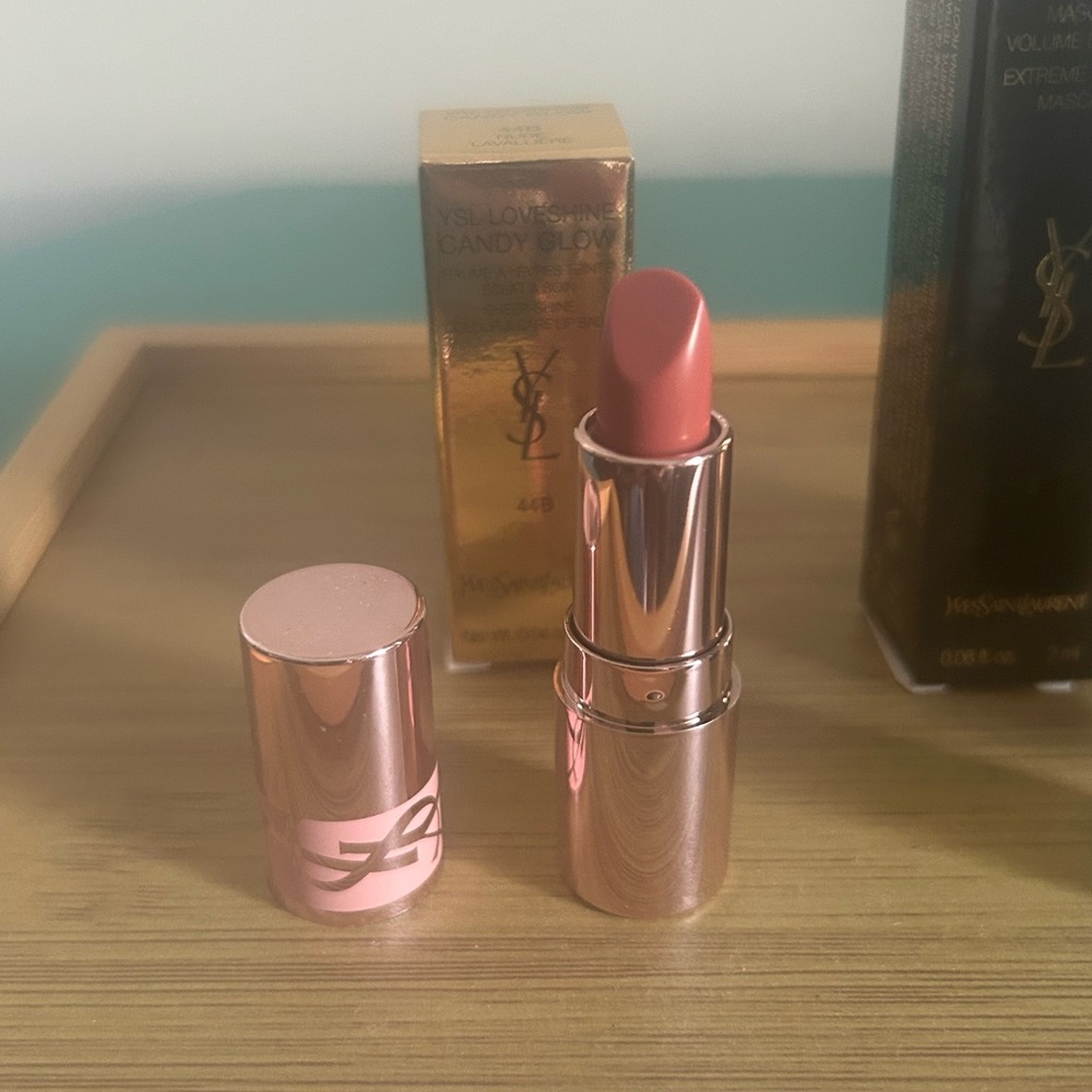 New Yves Saint Laurent Lipstick Gloss Mascara Travel Set - Neutral Nude Shades - Picture 2 of 14